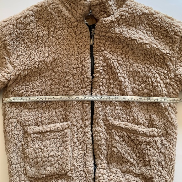 Women’s Beige Soft Teddy Jacket - Picture 4 of 5